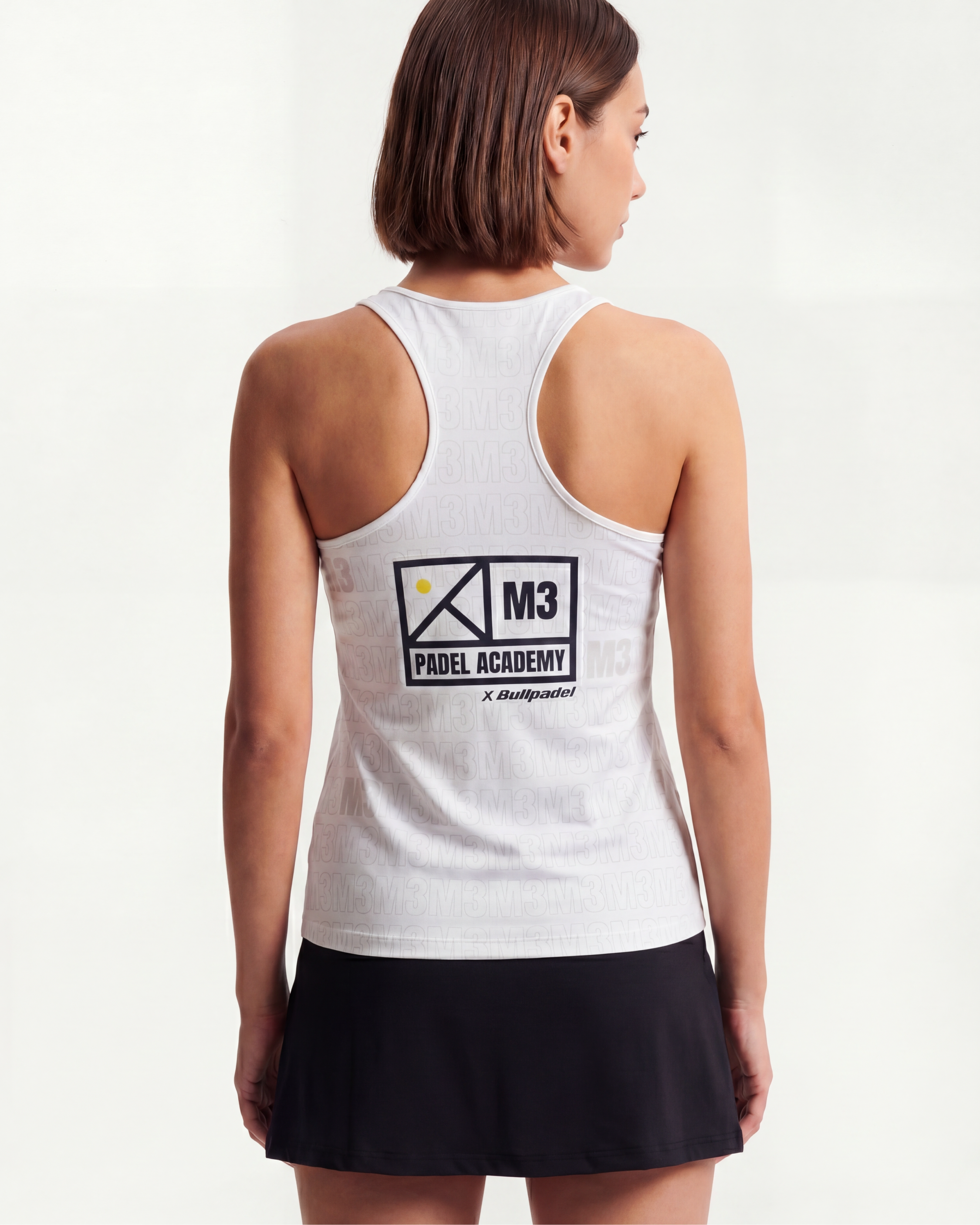Top de Tirantes de Pádel Mujer M3 x Bullpadel Blanca
