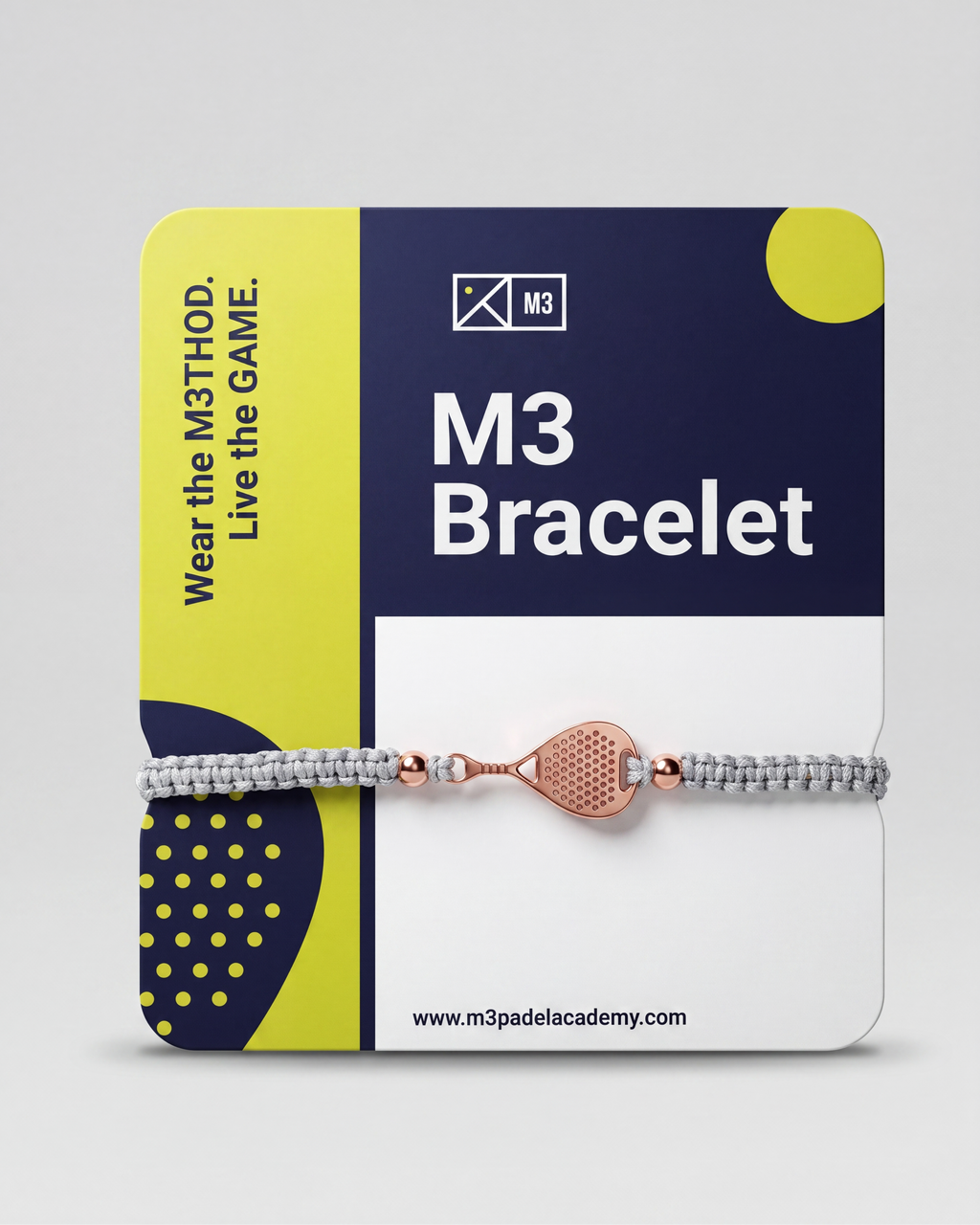 Pulsera de Padel M3 – Gris Ajustable