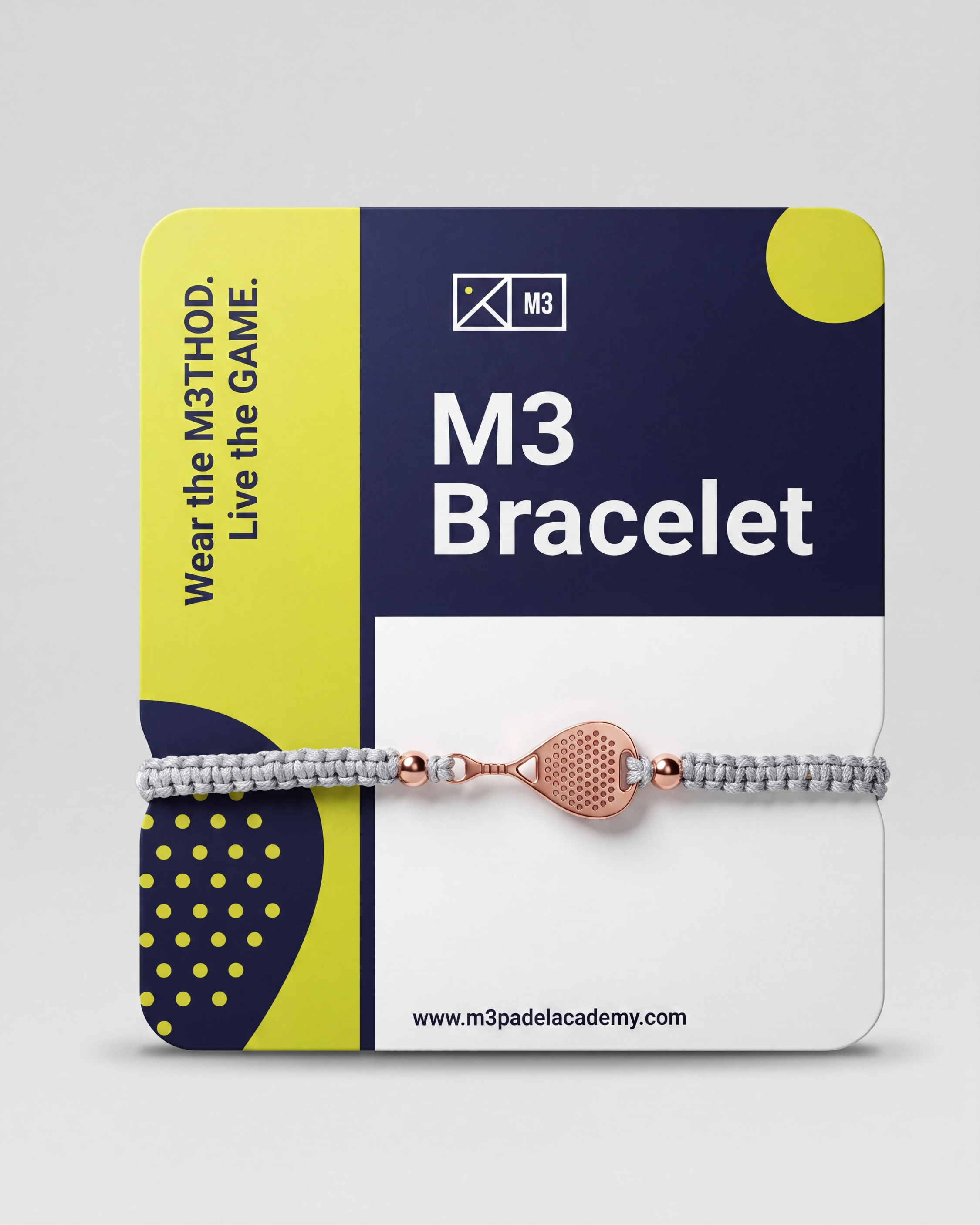 Pulsera de Padel M3 – Gris Ajustable