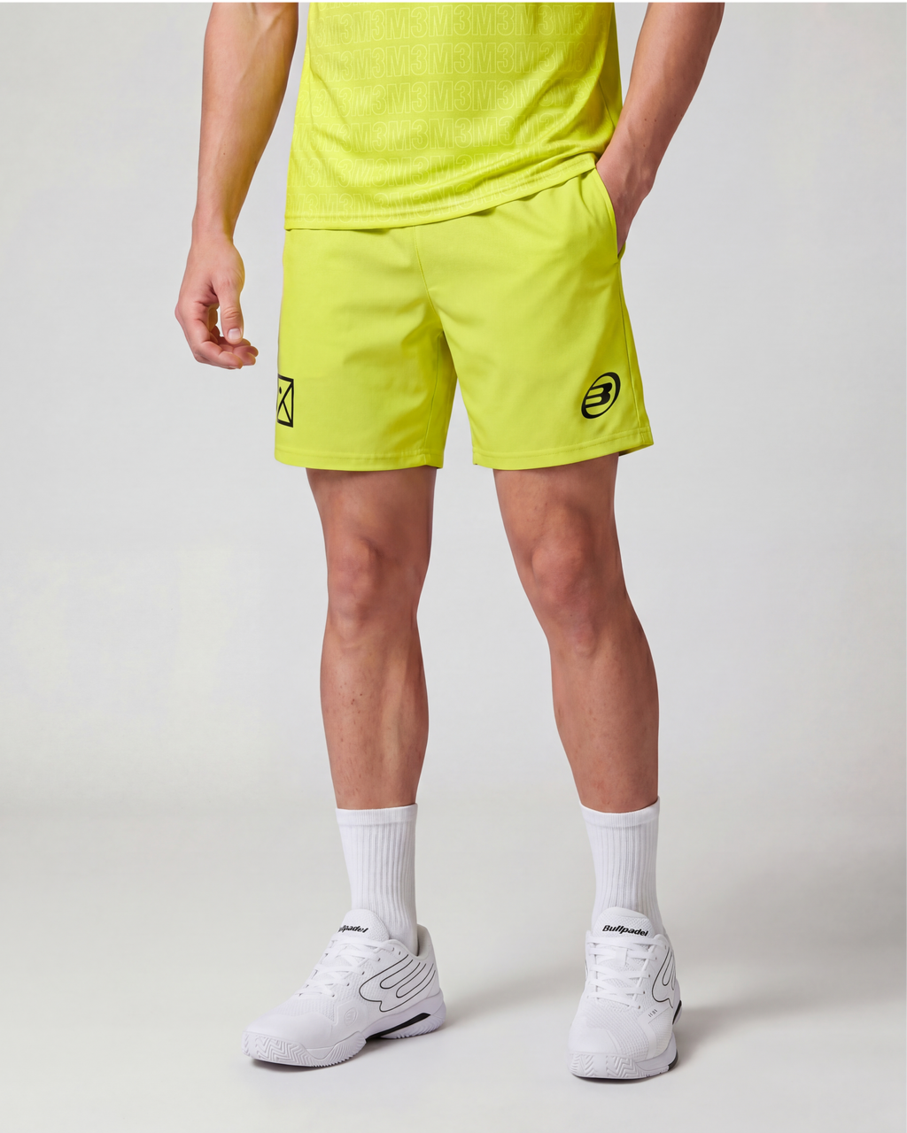 Pantalón Corto de Pádel Hombre M3 x Bullpadel Verde Lima