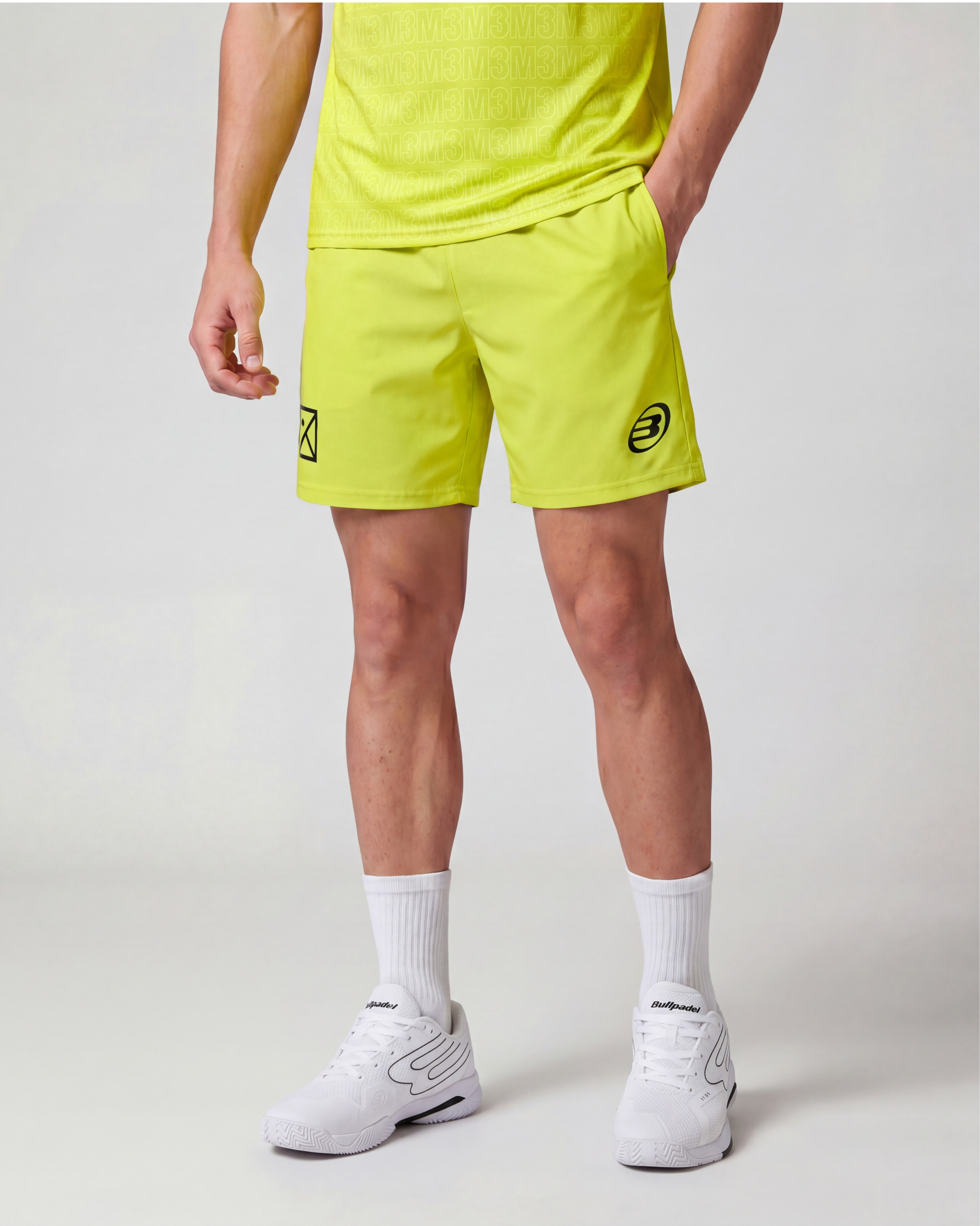 Pantalón Corto de Pádel Hombre M3 x Bullpadel Verde Lima